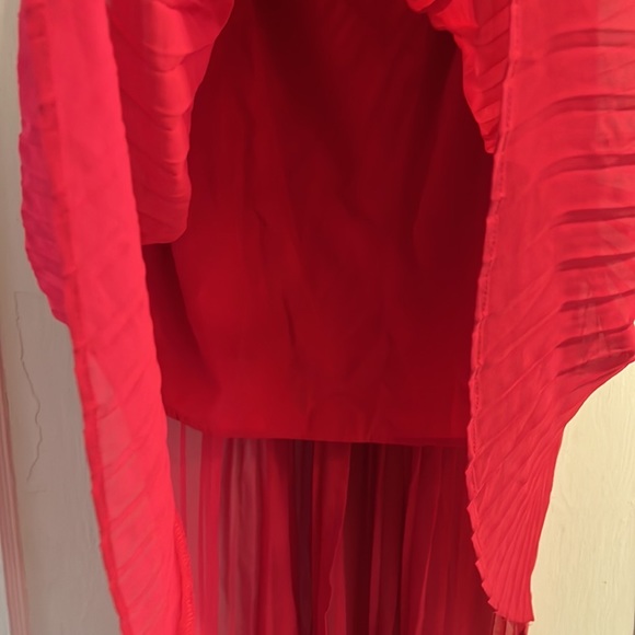 BCBGeneration Small Strapless Hi Lo Hem Dress Hot Pink - Picture 4 of 4